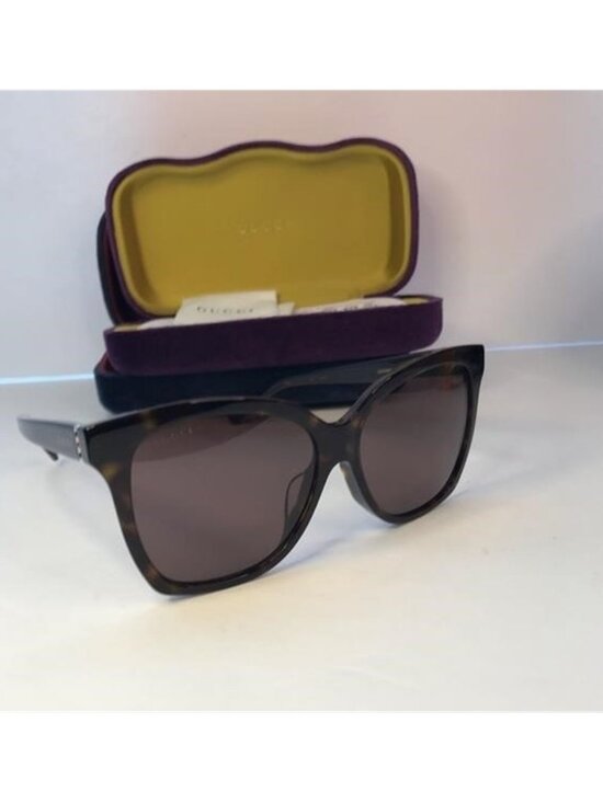 ? Authentic Gucci Brown Butterfly Ladies Sunglasses GG0459SA 002 main image 7
